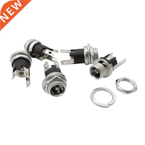 5Pcs DC-025M 5.5 x 2.1 mm DC Power Jack Socket Female Panel