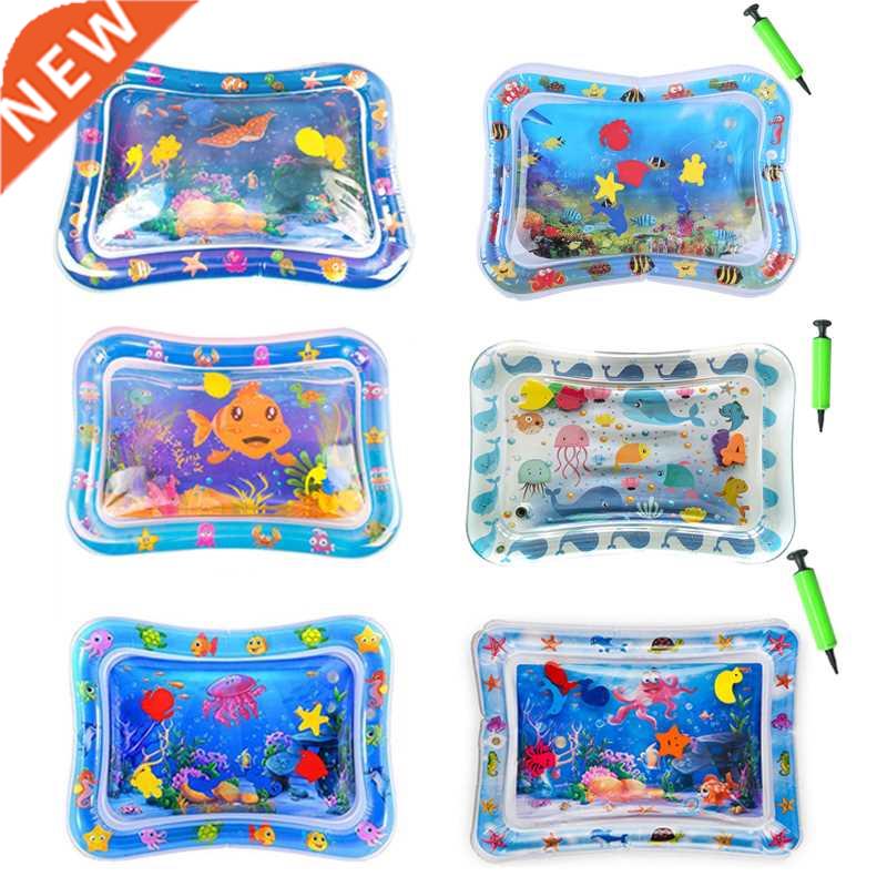 Baby Kids Water Play Mat Inflatable Infants Tummy Time Playm