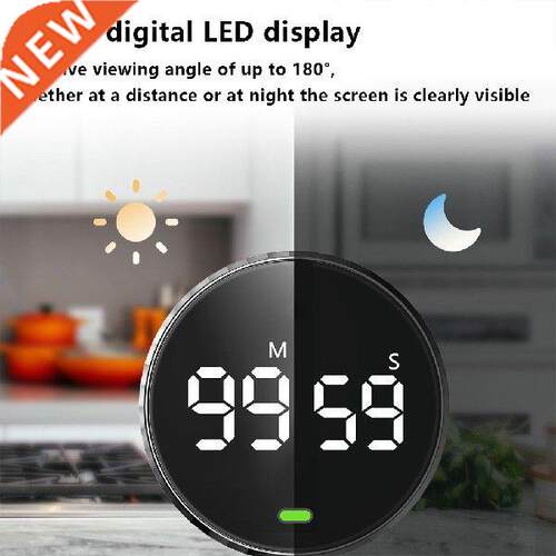 Digitl Timer Cooking Bking Stopwtch LED Bttery Operted