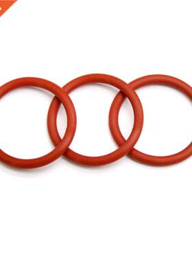 Wire Dia 3.0mm 3.5mm Red Food Grade Silicone O-Ring Gasket S