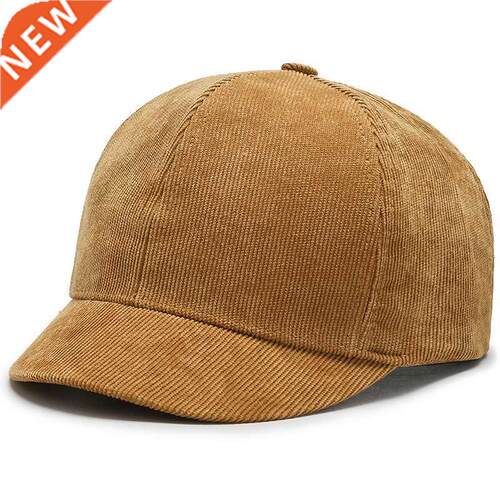 Dad Hat Cotton Short Brim Baseball Cap Solid Color Hats for