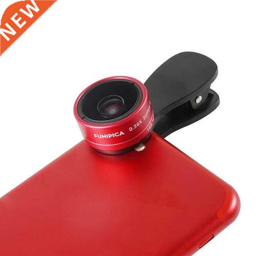 3in1 Clip-on HD Lenses Kit Fisheye 0.36X Wide Angle 15X Macr