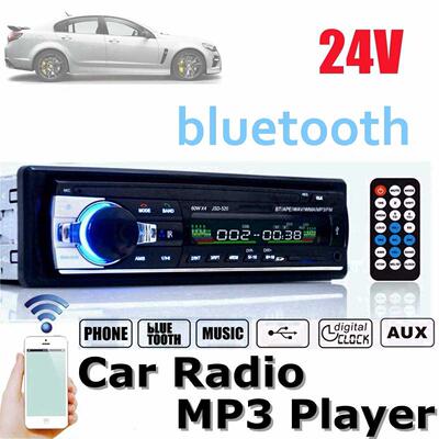 24v Car Stereo Audio bluetooth 1 din Car MP Multimedia Play