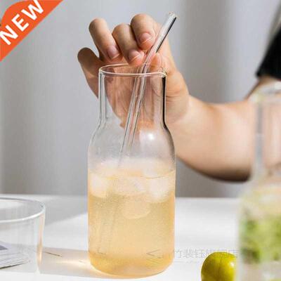 Water Carafe with Tumbler Glass Cold Hot Water Bottle Cup Se