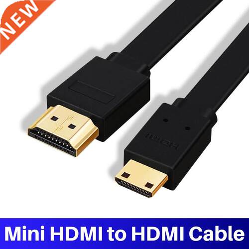 Lungfish Flat Mini HDMI to HDMI Cable High Speed 4K 3D 1080