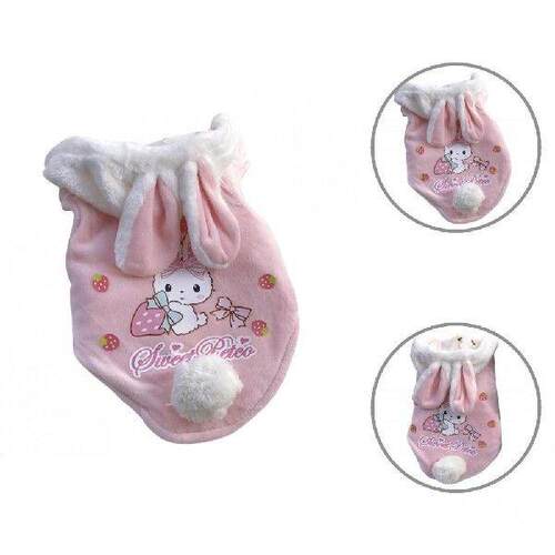 Nice-looking with Bunny Ears Dog Clothes Warm Hoodie Coat