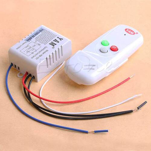 1Way Light Lamp Remote Control Switch ON/OFF 110V Anti-inter