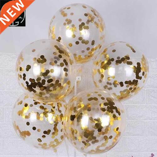10pcs/lot Glitter Confetti Latex Balloons Romantic Wedding