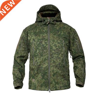 MEGE Men's Military Camouflage Fleece Tacti Jacket Men Wa