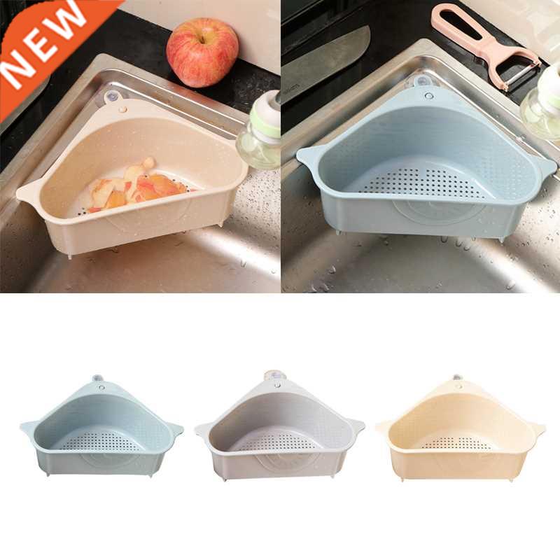 Multifunctional Corner Sink Drain Rack Shelf Suction Cup