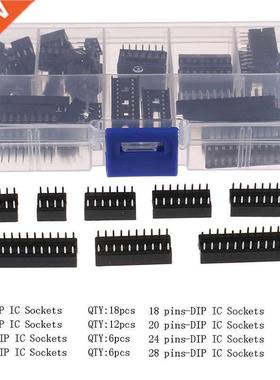 DIP IC Sockets Solder Type Socket Kit 6/8/14/16/18/20/24/28