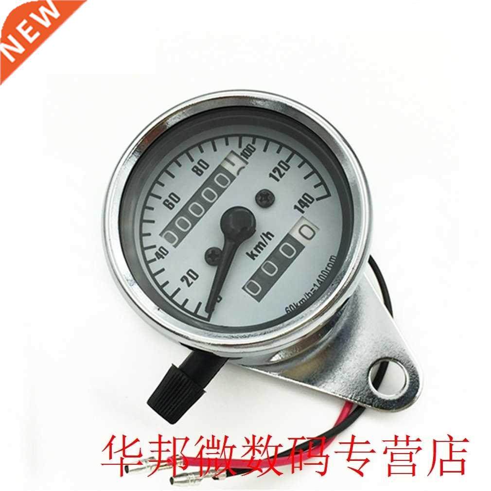 Vintage Style Motorcycle Speedometer Odometer Tachometer Sma - 实物图