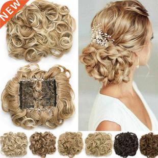 S-noilite Synthetic LARGE Comb Clip In Curly Hair Extension