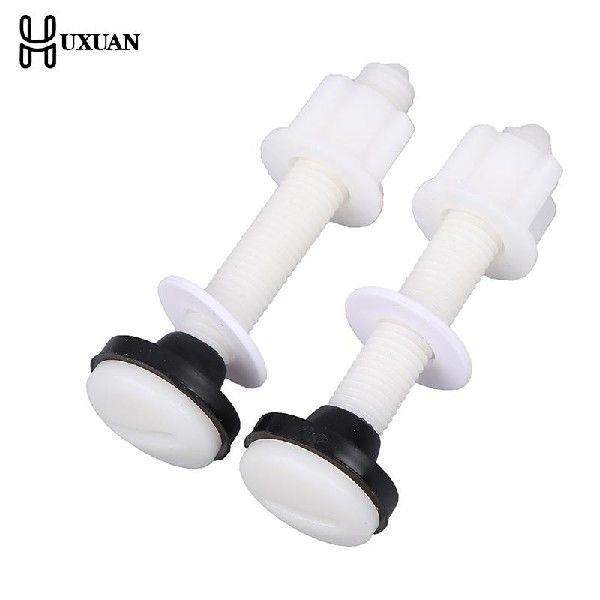 2pcs Toilet Seat Hinge Bolts Screw Fixing Fitting Kit - 实物图