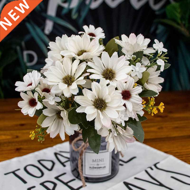 21 heads/1pcs Silk daisy Bride bouquet for Christmas home we