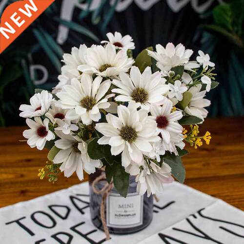 21 heads/1pcs Silk daisy Bride bouquet for Christmas home we