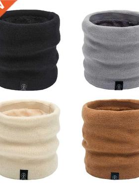 Unisex Winter Men Women Warm Knitted Ring Scarves Thick Elas
