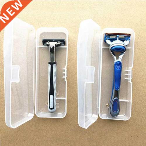 Men Universal Shaver Storage Box Handle Box Full Transparent