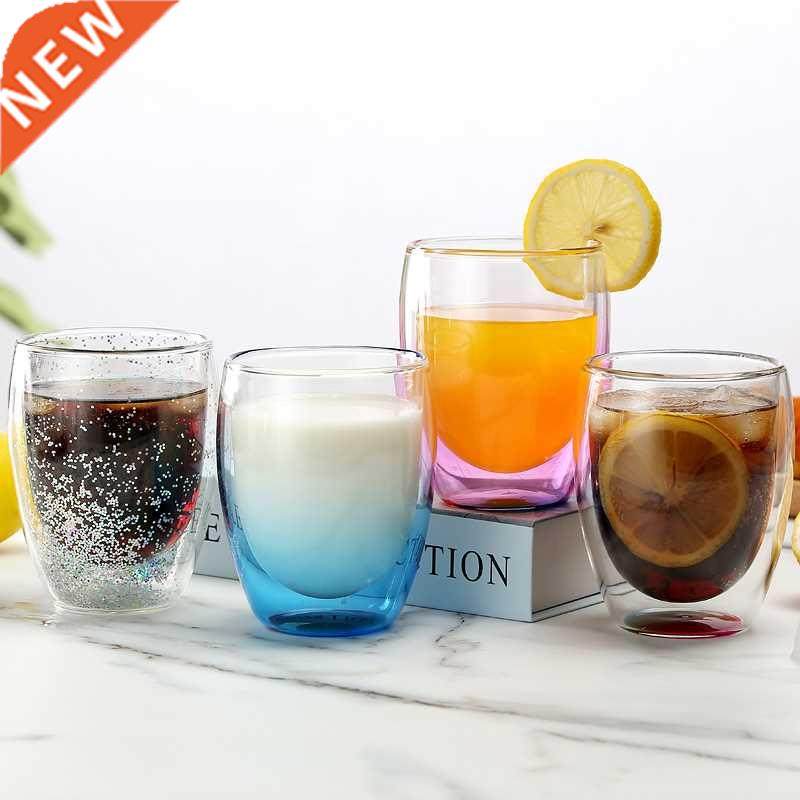 Lead-free double-layer glass color starry flash small fresh