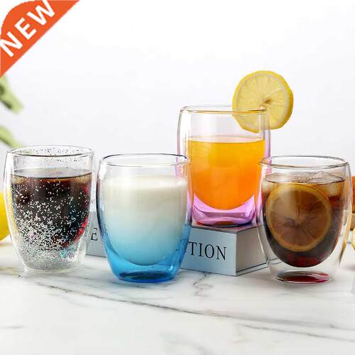 Lead-free double-layer glass color starry flash small fresh