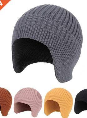 Outdoor Winter Earmuffs Cycling Warm Knitting Hat Sets Ski