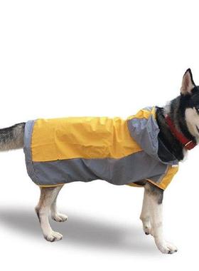Cold-proof Double-layer Waterproof Dog Raincoat with Hood