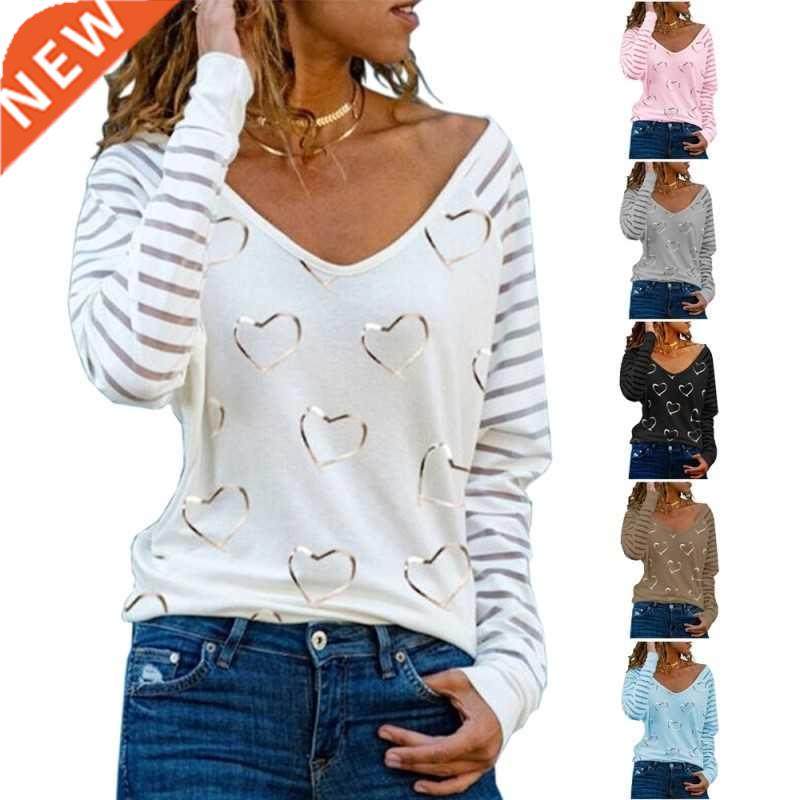 Long Sleeve Cotton Autumn T Shirt Women plus size Clothes图片