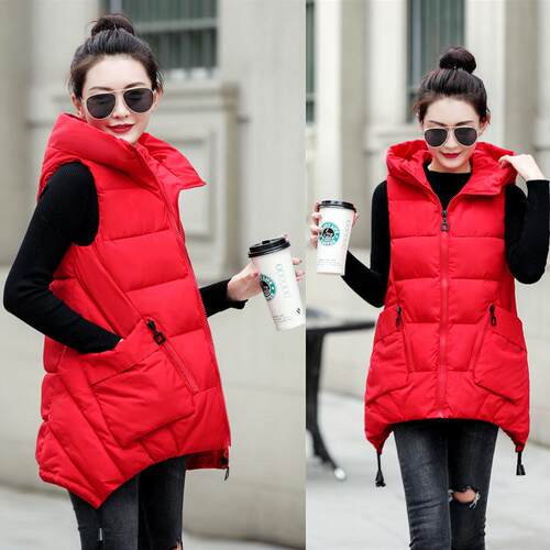 2021 Autumn And Winter Women Vest Thick New Student Cotton C