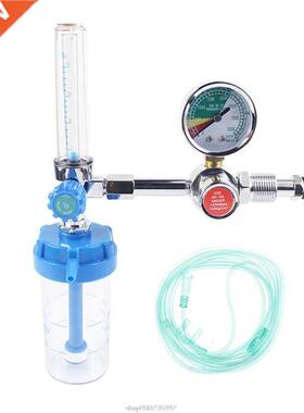 Oxygen Pressure Regulator O2 Pressure Reducer Gauge Meter Fl