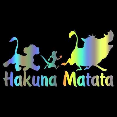 S51594 Various Sizes/Colors Car Stickers Vinyl Decal Hakuna