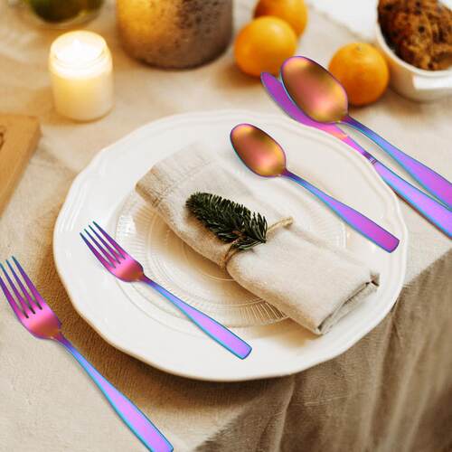 20-piece Dinnerware Set Cutlery Stainless Steel Matte Knife