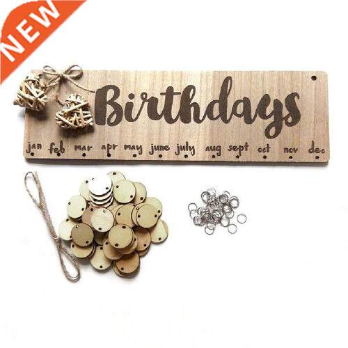 Wooden Lowercase Letters Birthdays Hanging Board