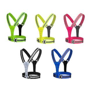 LED Vest with Stripes Reflective High T4MF Visibility