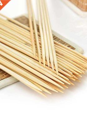 Bamboo Skewers 100PCS Wooden Stickers BBQ Kebab it Chocol