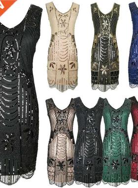 Art Deco Charleston 20S Flapper costume Great Gatsby Dress