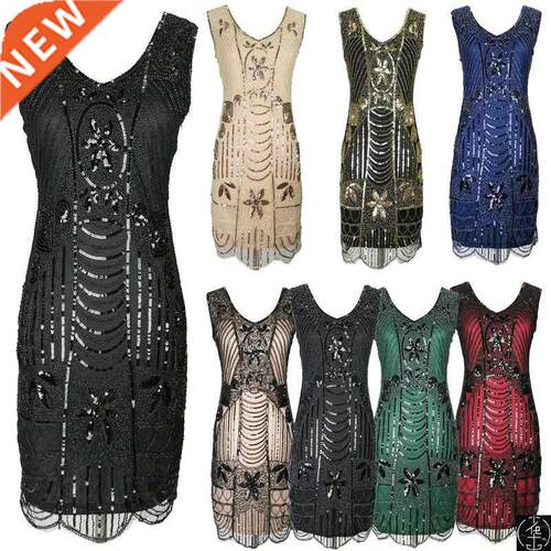 Art Deco Charleston 20S Flapper costume Great Gatsby Dress