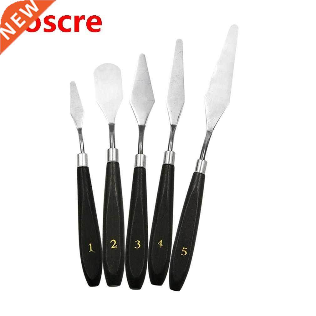 5pcs professional stainless steel spatula kit palette knife