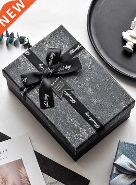 Empty Luxury Gift Box Mini Tie Ribbon Boys Surprise Mystery