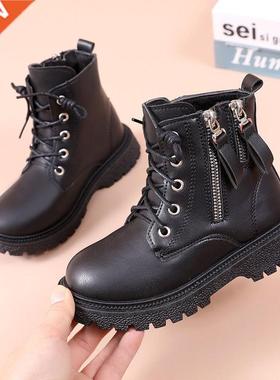 Chldren's Boots Soft-soled Grls Martn Boots Wnter Plus V