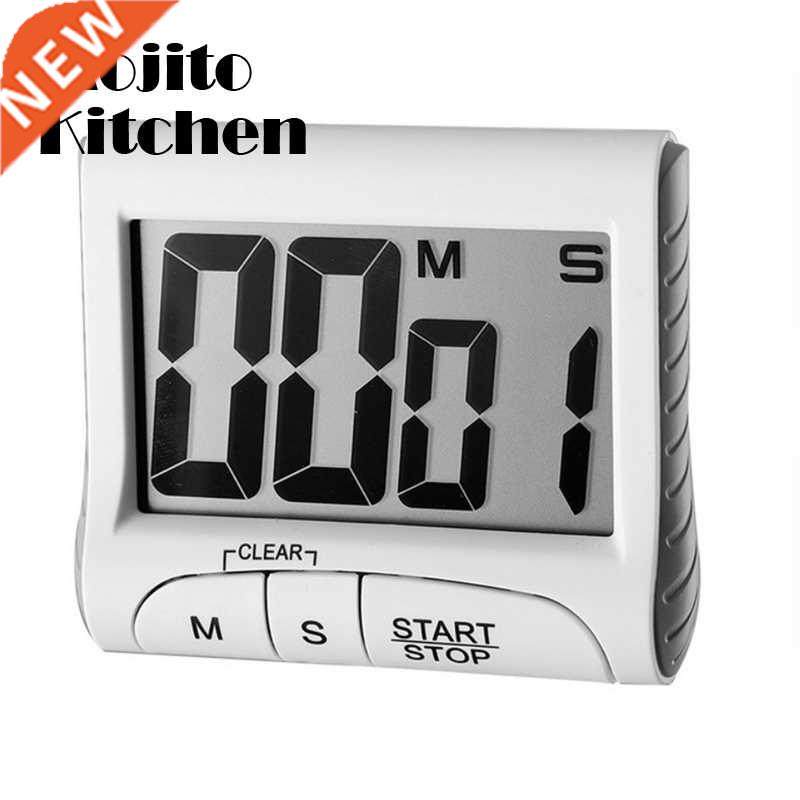 portable digital countdown timer clock large lcd screen alar