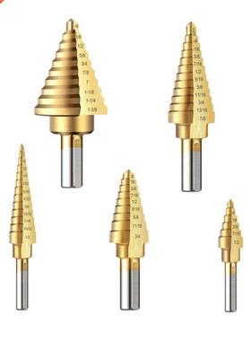 ep Drill Bit Set, Titanium Coated HSS ep Cone Drill Bits
