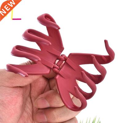 new Solid Geometric Hollowing Large Hair Clip Accessories g