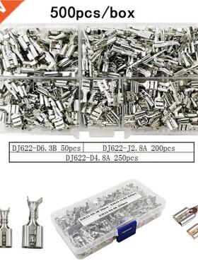 500pcs/box DJ622-J2.8A/D4.8A/D6.B insert spring single crim