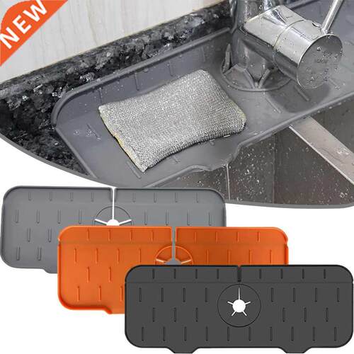 Kitchen Faucet Absorbent Mat Sink Splash Guard Silicone Fauc