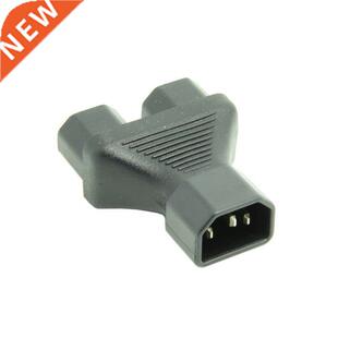 IEC320 C14 Male to Double C13 Female Y Type Splitter Extensi