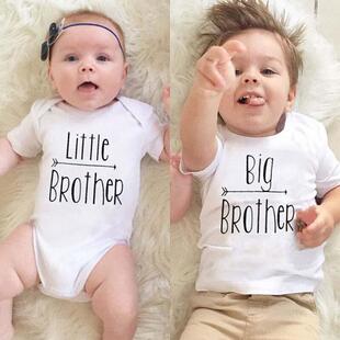 1PC Little Big Br Family Matching Boys Clothes Baby Kid