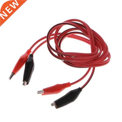 Dual Red & Black Test Leads with Crocodile Clips Alligator J
