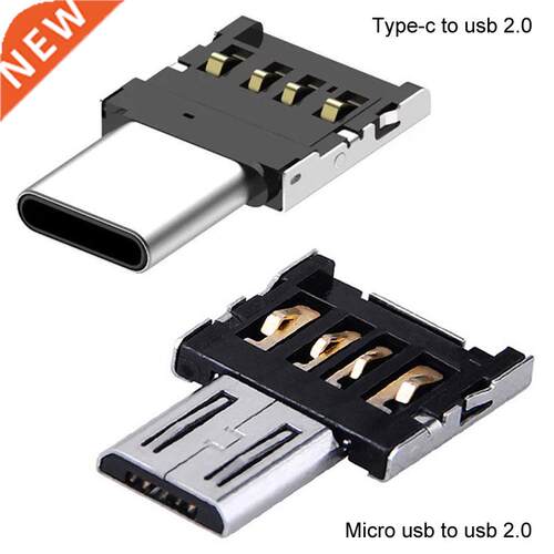 Mosible OTG Micro USB Type C Adapter USB-C Male to USB 2.0 F
