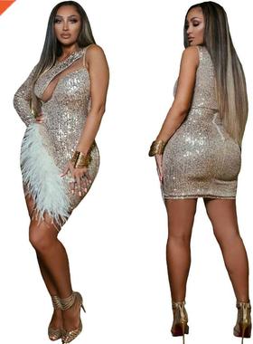 20 new nightclub sequins party sexy dress夜店亮片聚会连衣裙
