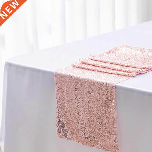 1Pc Glitter Sequin Table Runners Gold/Silver/Rose Gold